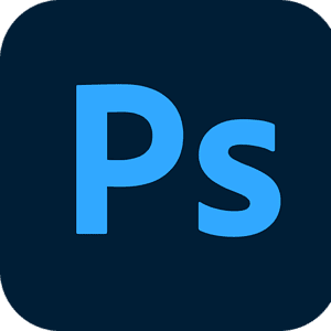 Adobe Photoshop logo representing digital image editing and graphic design.