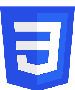 Modern CSS3 logo representing web design and development skills.