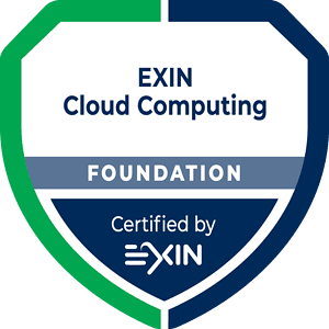 EXIN Cloud Computing Foundation badge for cloud certifications.