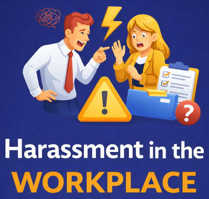 Workplace harassment and leadership issues in a professional setting.